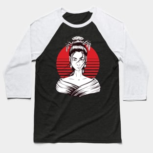 Japanese Geisha Baseball T-Shirt